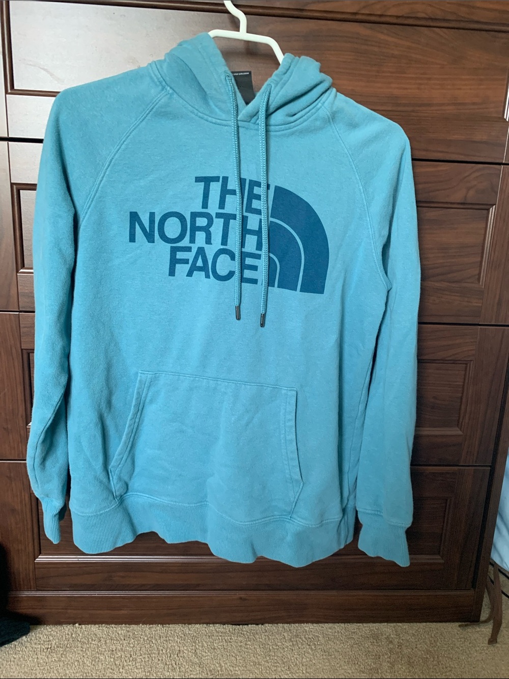 The North Face Women’sTeal Hoodie with Logo